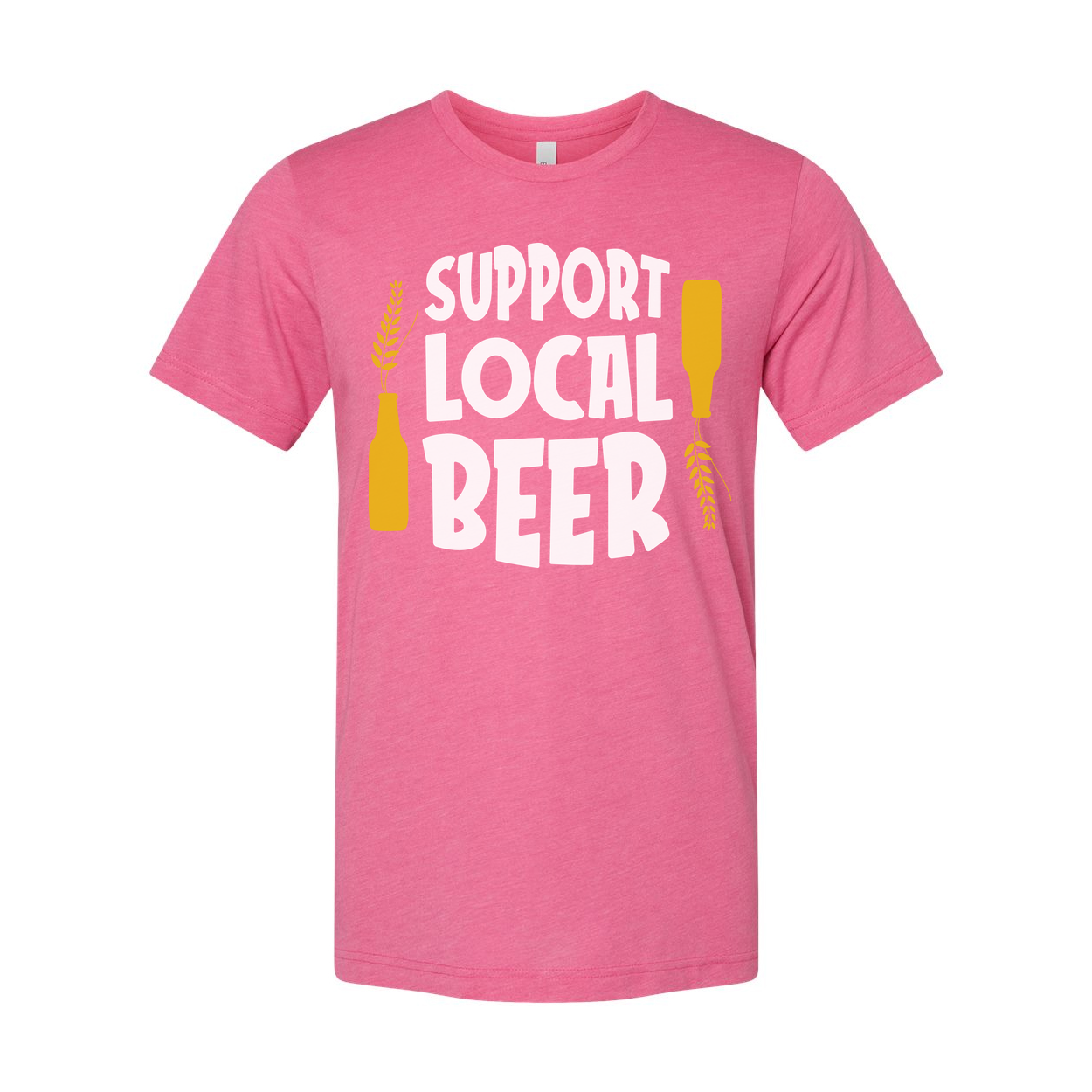 Support Local Beer Graphic Tee For Beer Enthusiasts Unisex T Shirt Casual Wear Everyday Comfort