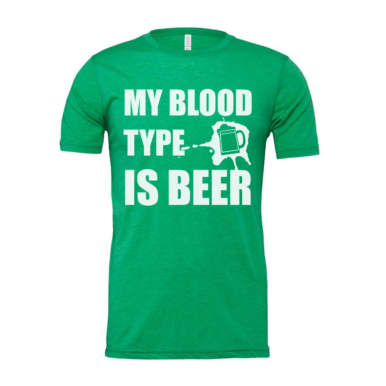 My Blood Type Is Beer Graphic Unisex T Shirt For Beer Lovers Casual Wear Everyday Clothes