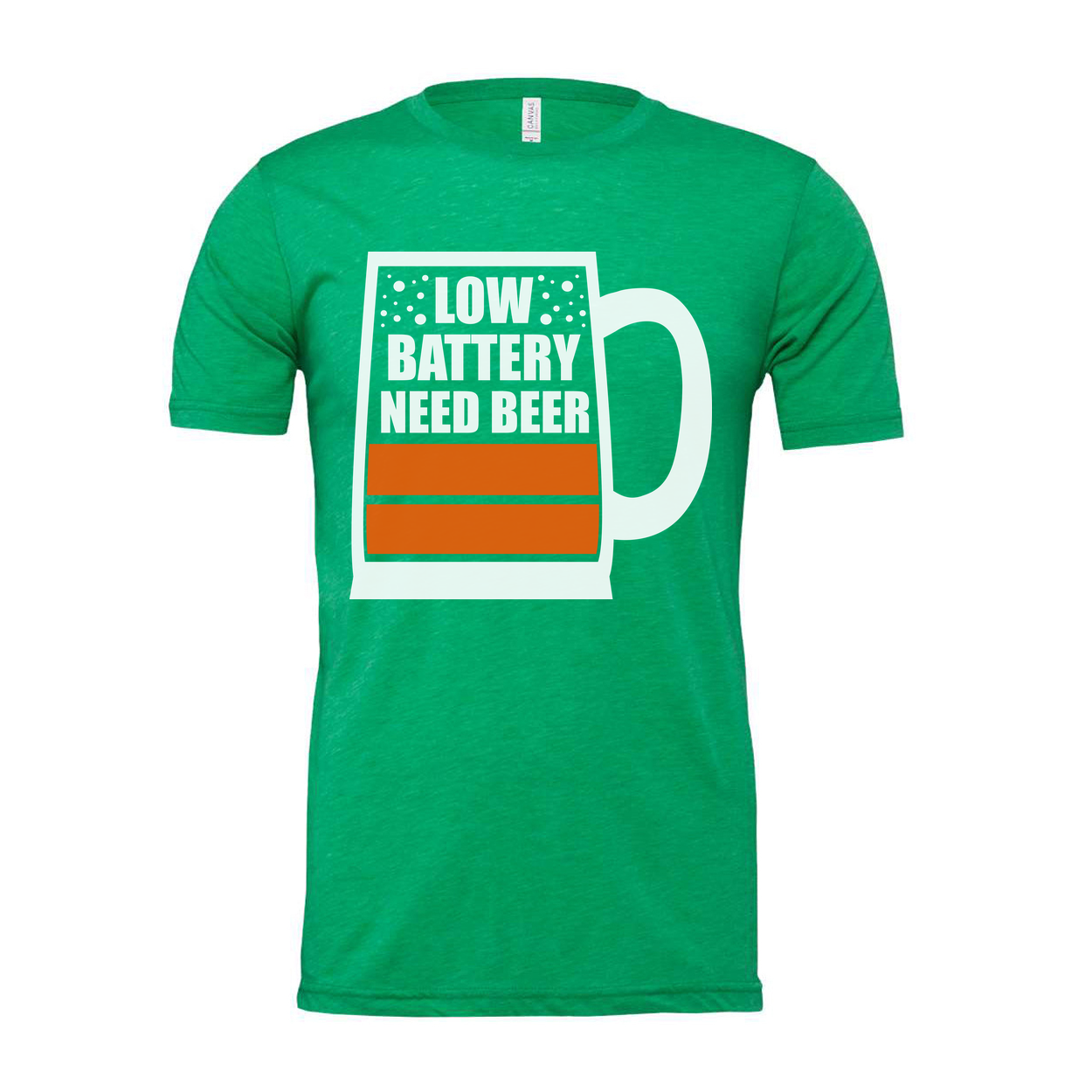 Unisex Beer Mug Graphic T Shirt With Low Battery Need Beer