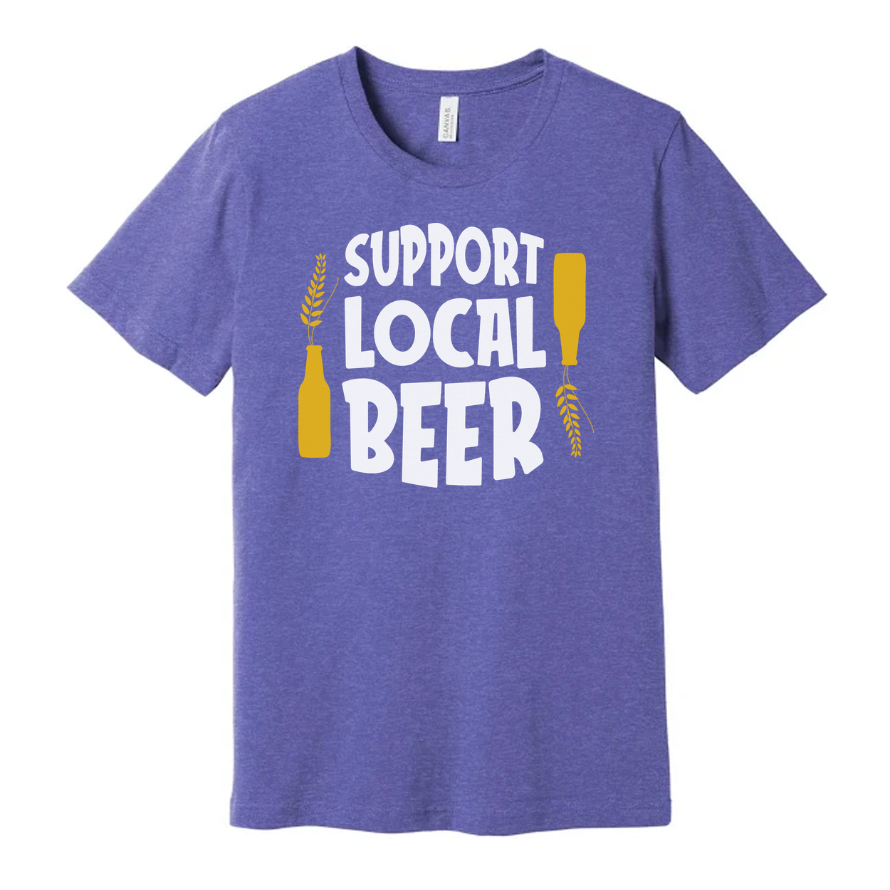 Support Local Beer Graphic Tee For Beer Enthusiasts Unisex T Shirt Casual Wear Everyday Comfort