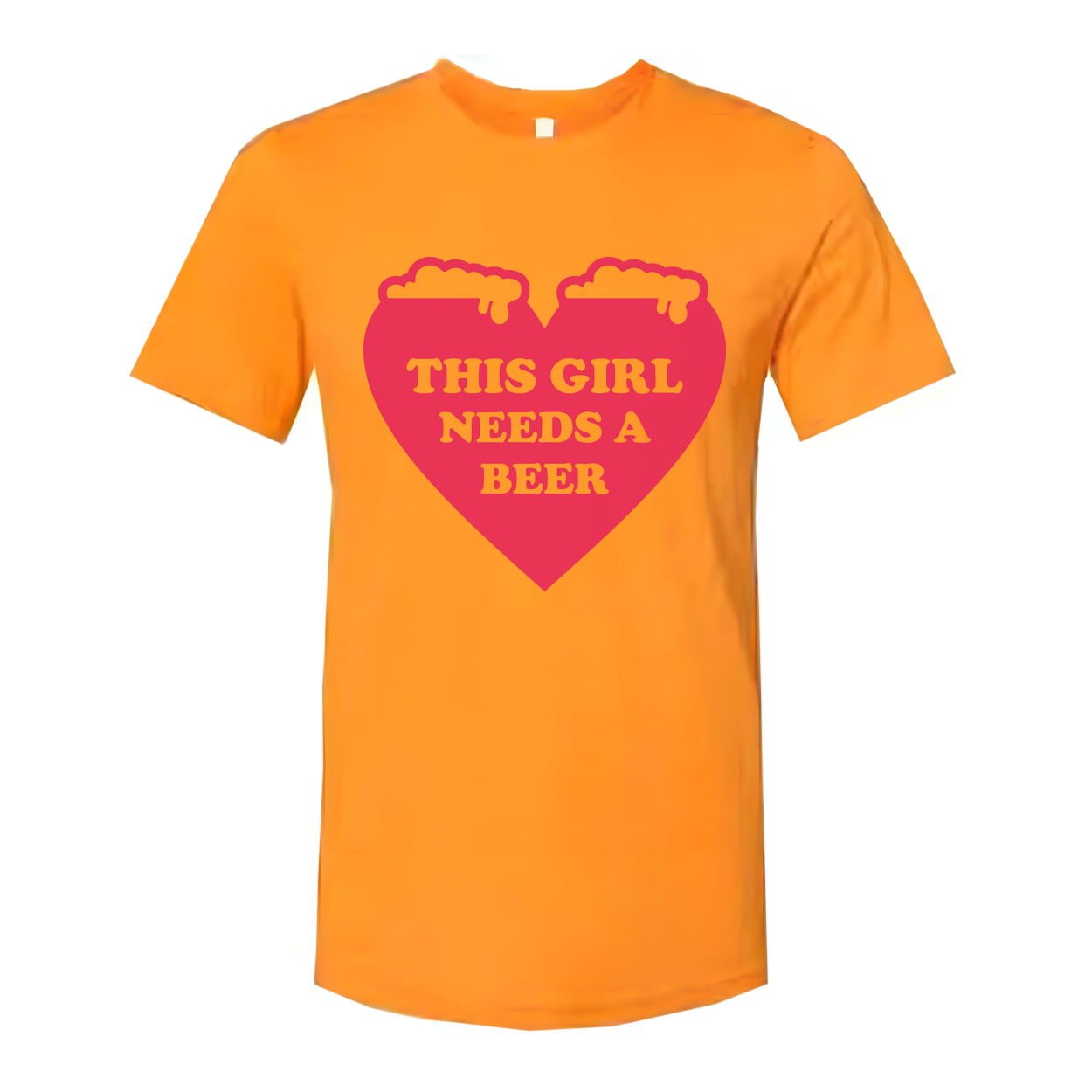 This Girl Needs A Beer Graphic Unisex Short Sleeve T Shirt For Casual Wear And Everyday Style