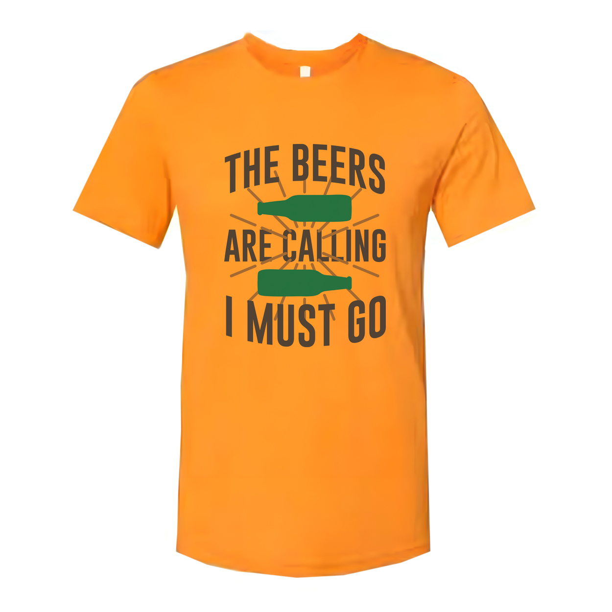 Unisex Beer Graphic Tee Shirt Featuring The Beers Are Calling I Must Go Quote For Beer Enthusiasts And Casual Wear