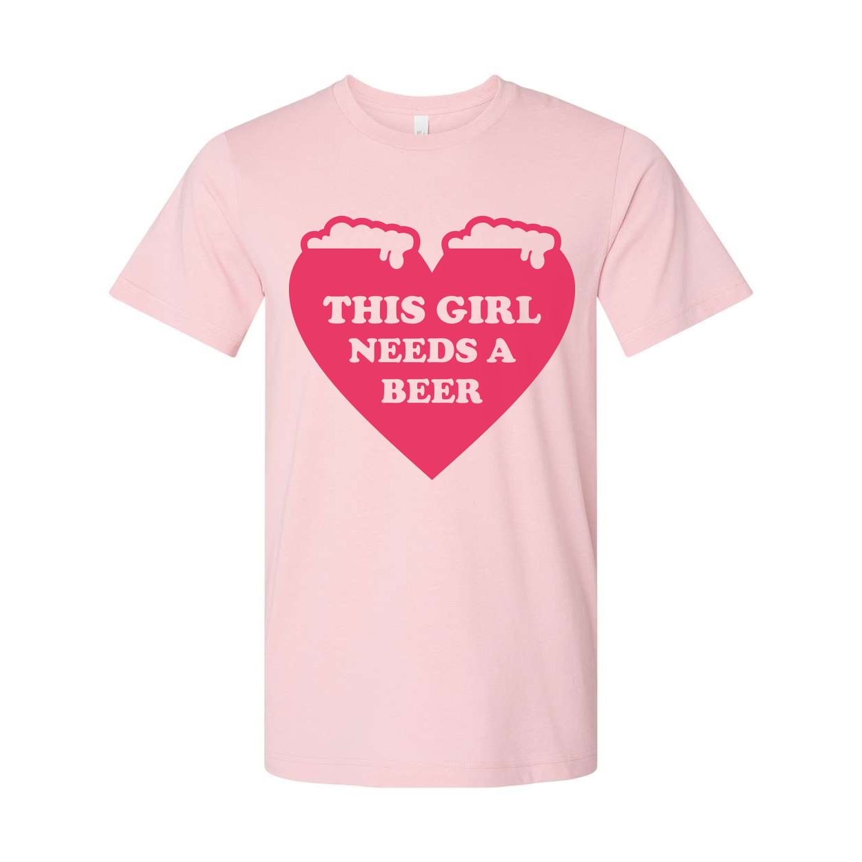 This Girl Needs A Beer Graphic Unisex Short Sleeve T Shirt For Casual Wear And Everyday Style