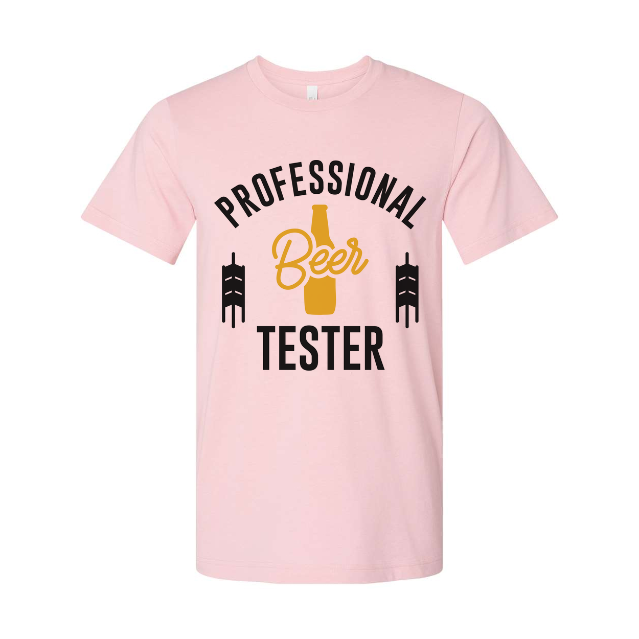 Professional Beer Tester Graphic Tee For Unisex Fit With Bottle Icon Design And Artwork