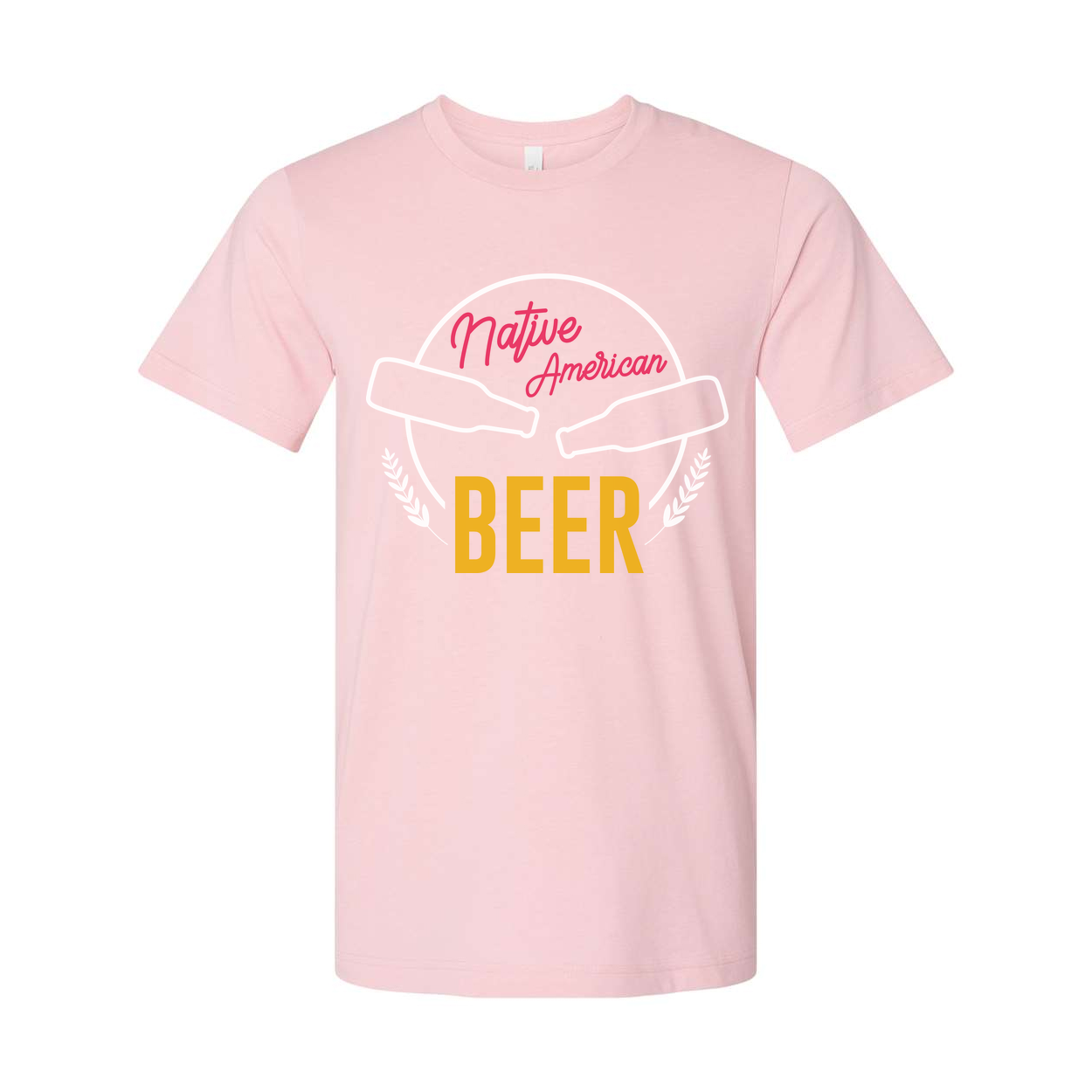 Native American Beer Graphic T Shirt For Unisex Short Sleeve Casual Wear And Everyday Use