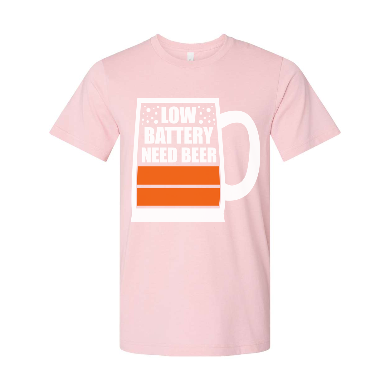 Unisex Beer Mug Graphic T Shirt With Low Battery Need Beer