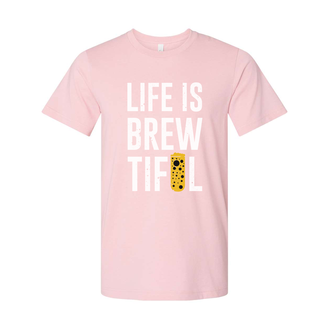 Life Is Brewtiful Beer Graphic T Shirt Unisex Short Sleeve Tee For Beer Lovers Everywhere