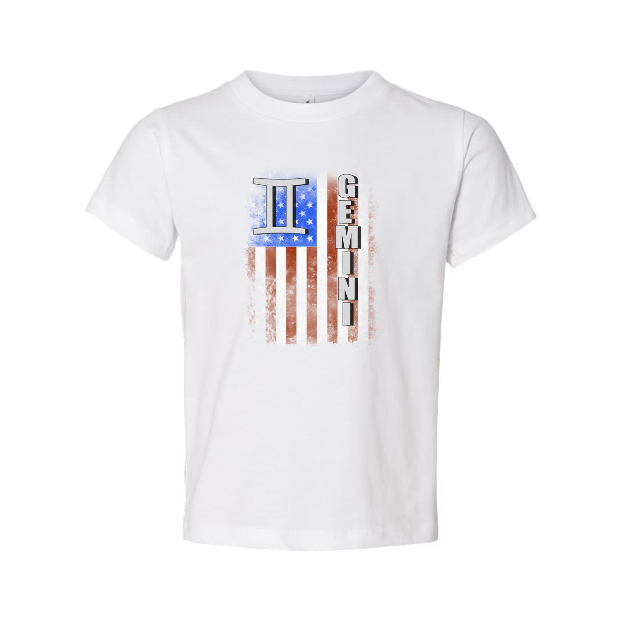 Gemini II Zodiac Flag Graphic Unisex T Shirt