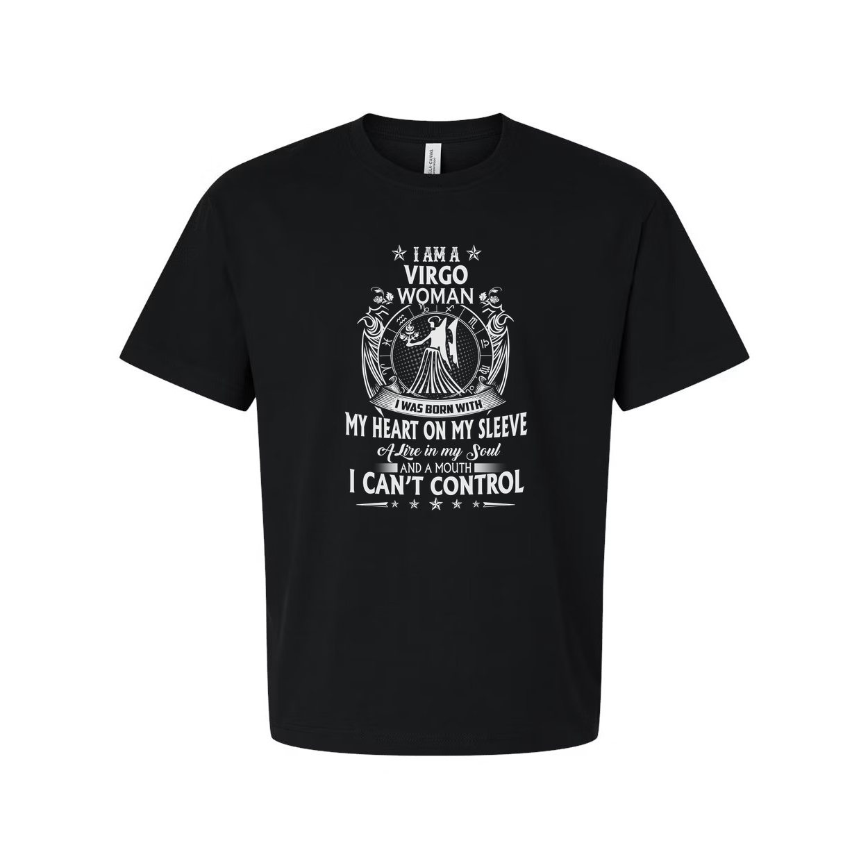 Zodiac Virgo Woman Graphic Tee Unisex Short Sleeve Shirt With I Am A Virgo Woman Design