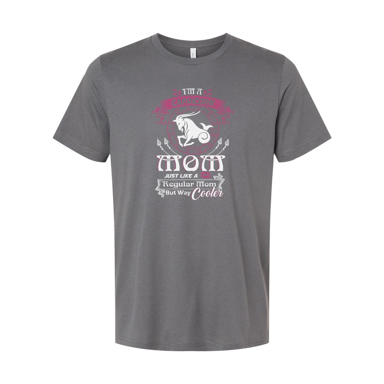 Capricorn Mom Zodiac Graphic Tee Unisex With Astrological Ring Emblem Design Premium Edition