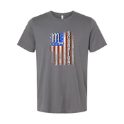 Unisex Scorpio Zodiac T Shirt With Distressed American Flag Graphic Design For Enthusiasts