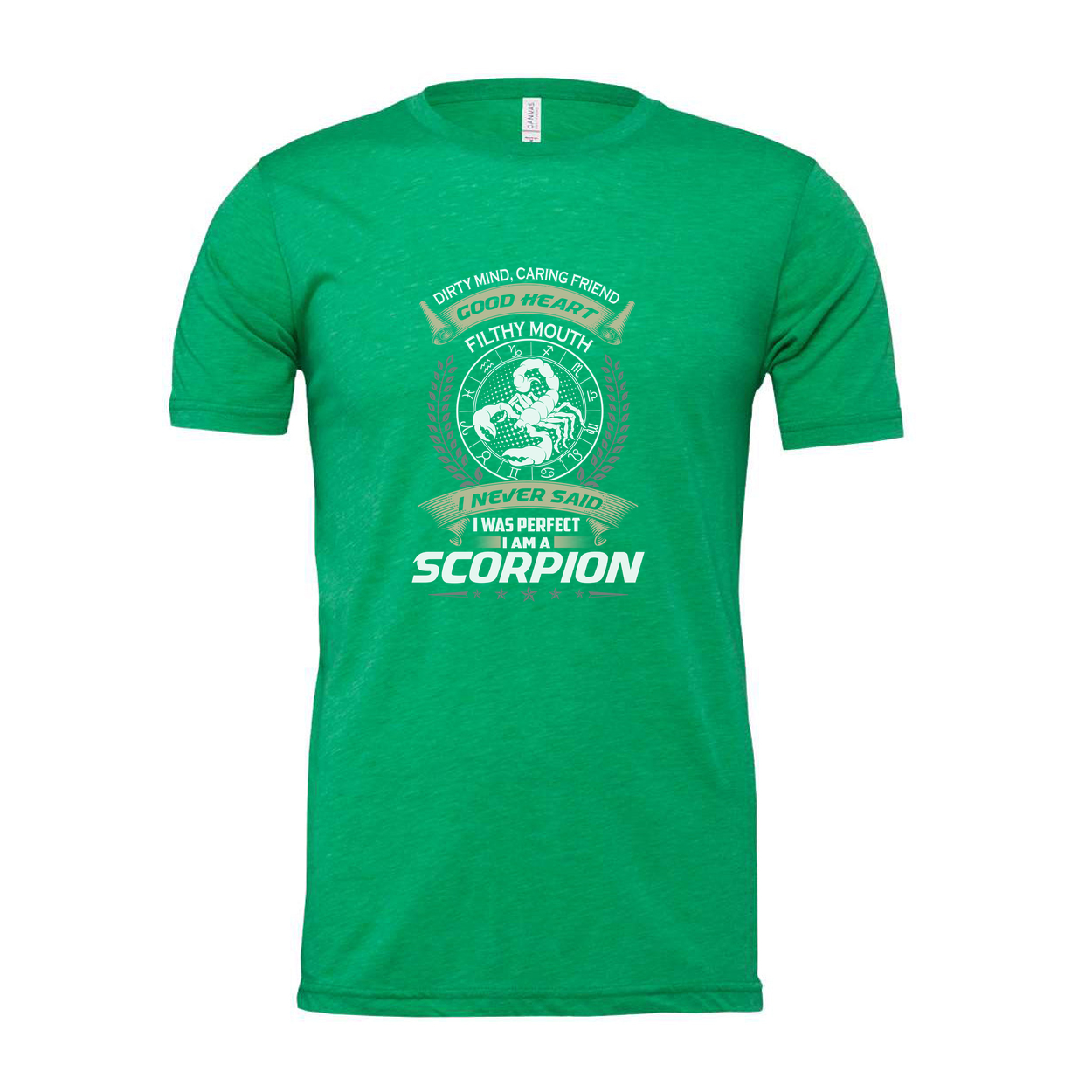 Scorpio Zodiac Unisex Graphic T Shirt With Emblem And Motivational Slogan Design
