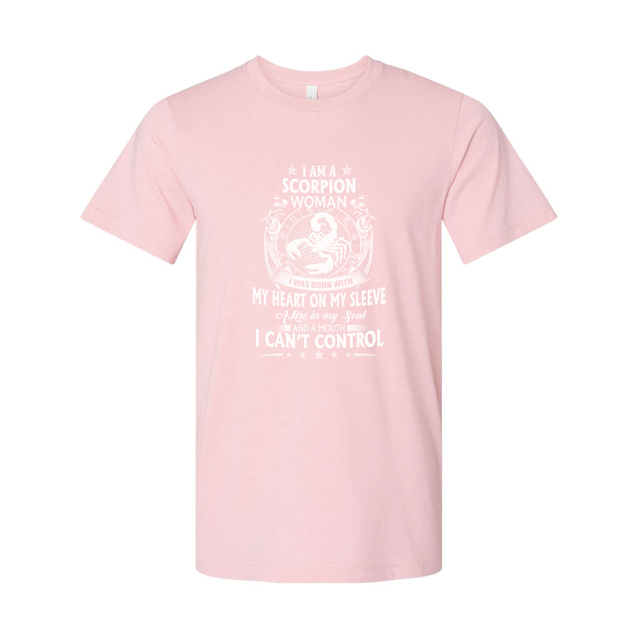 Scorpion Woman Zodiac T Shirt Unisex Graphic Tee I Am A Scorpion Woman I Was Born With A Heart On My Sleeve And A Mouth I Cant Control