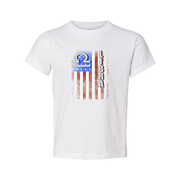 Libra Zodiac Graphic Tee With American Flag Design For Unisex Short Sleeve Shirt Collection