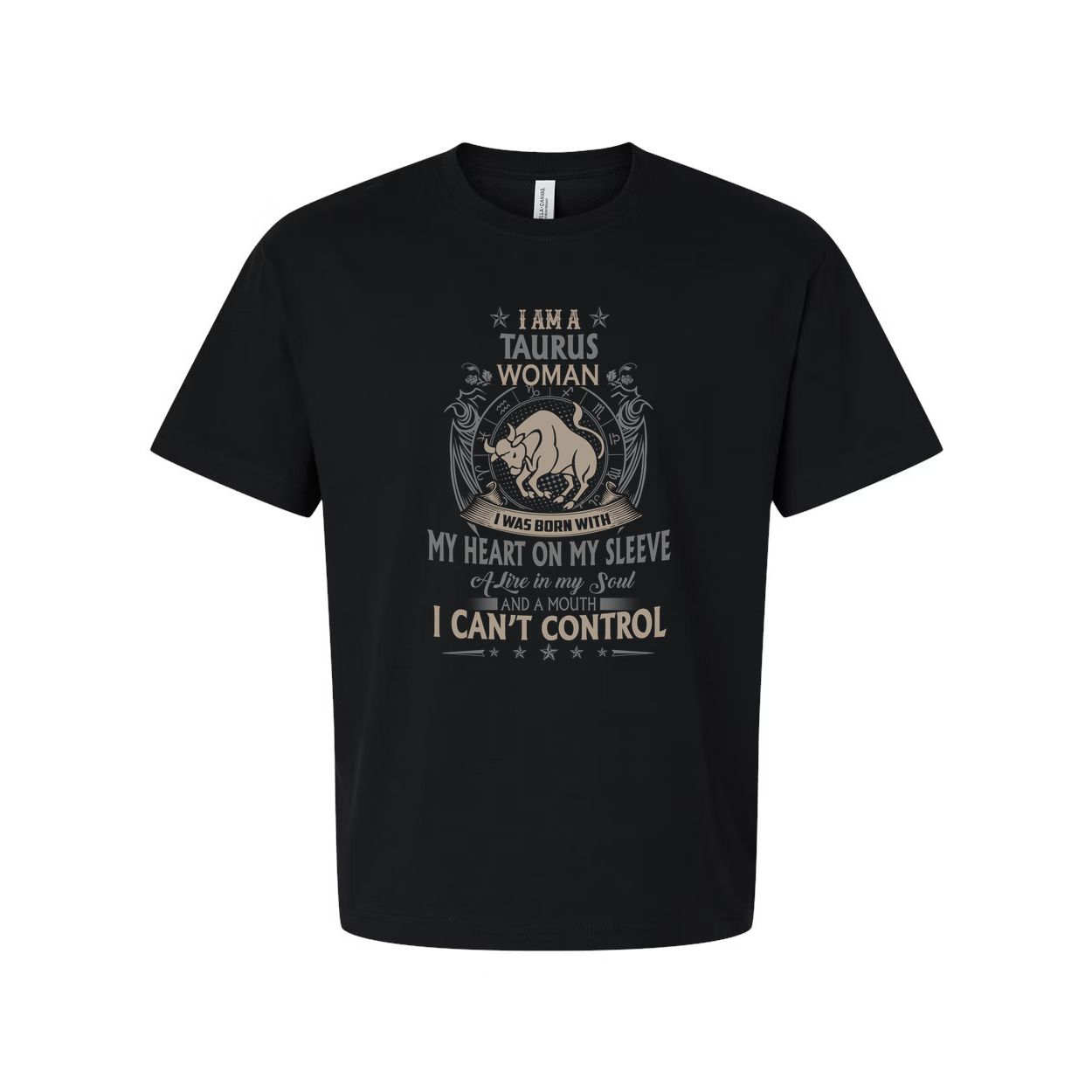 Zodiac Taurus Woman Graphic T Shirt Unisex I Am A Taurus Woman I Was Born With My Heart On My Sleeve