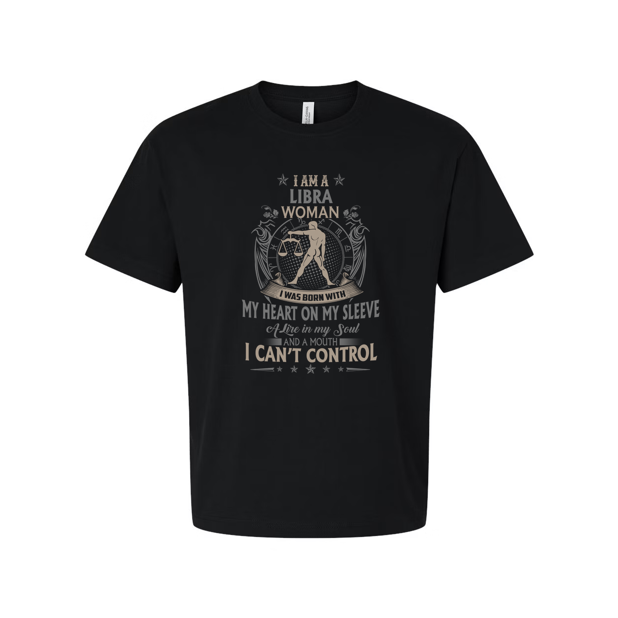 Libra Zodiac Unisex T Shirt With Intricate Graphic Emblem And Inspirational Quote Design For Women And Men