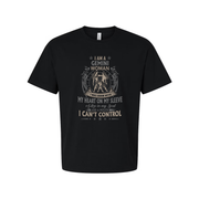Gemini Zodiac Unisex Graphic Tee Featuring I Am A Gemini Woman And I Was Born With My Heart On My Sleeve