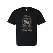 Capricorn Woman Zodiac Graphic T Shirt Unisex I Was Born With My Heart On My Sleeve