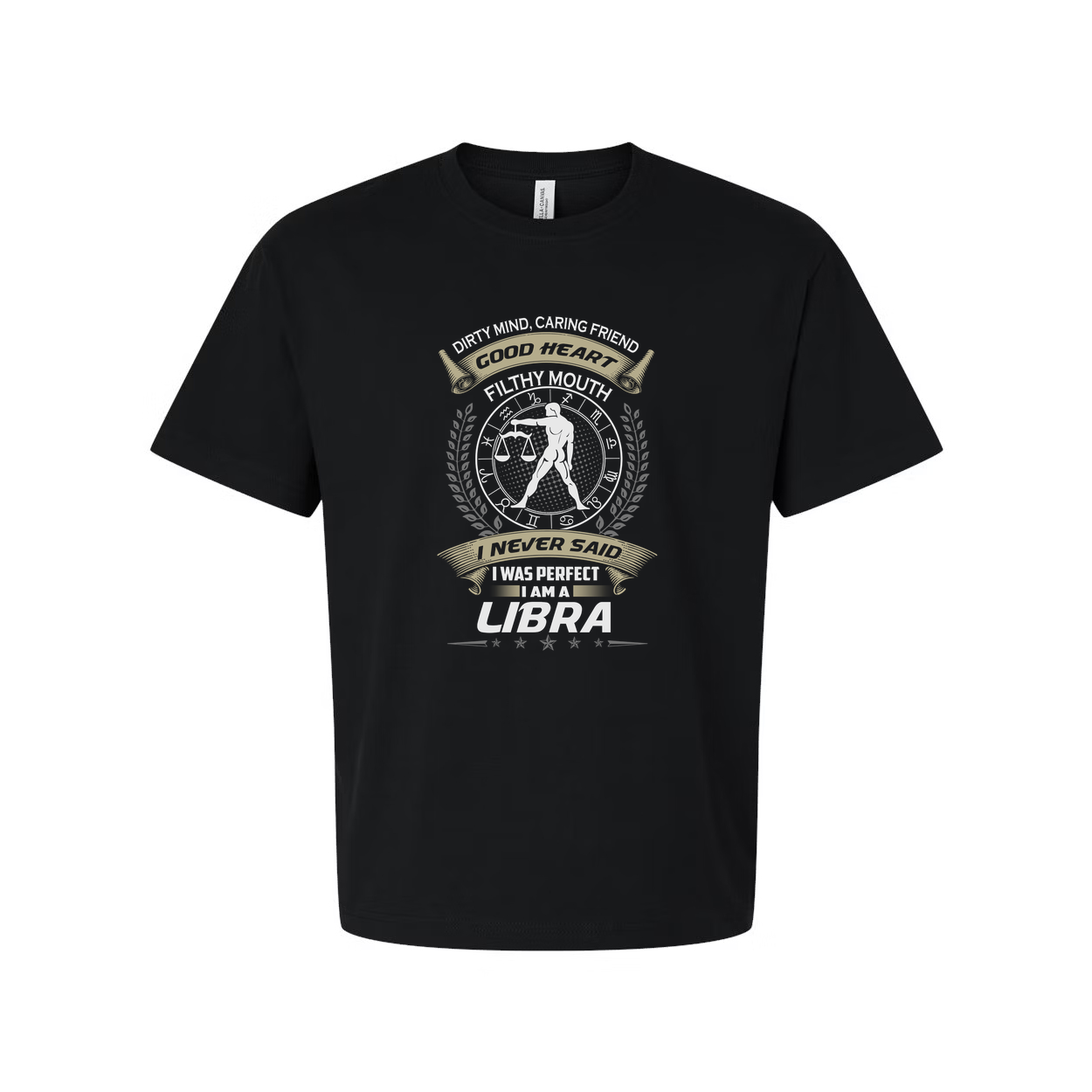 Libra Zodiac Graphic Tee For Men And Women Unisex Casual Comfort With Circle Emblem And Script