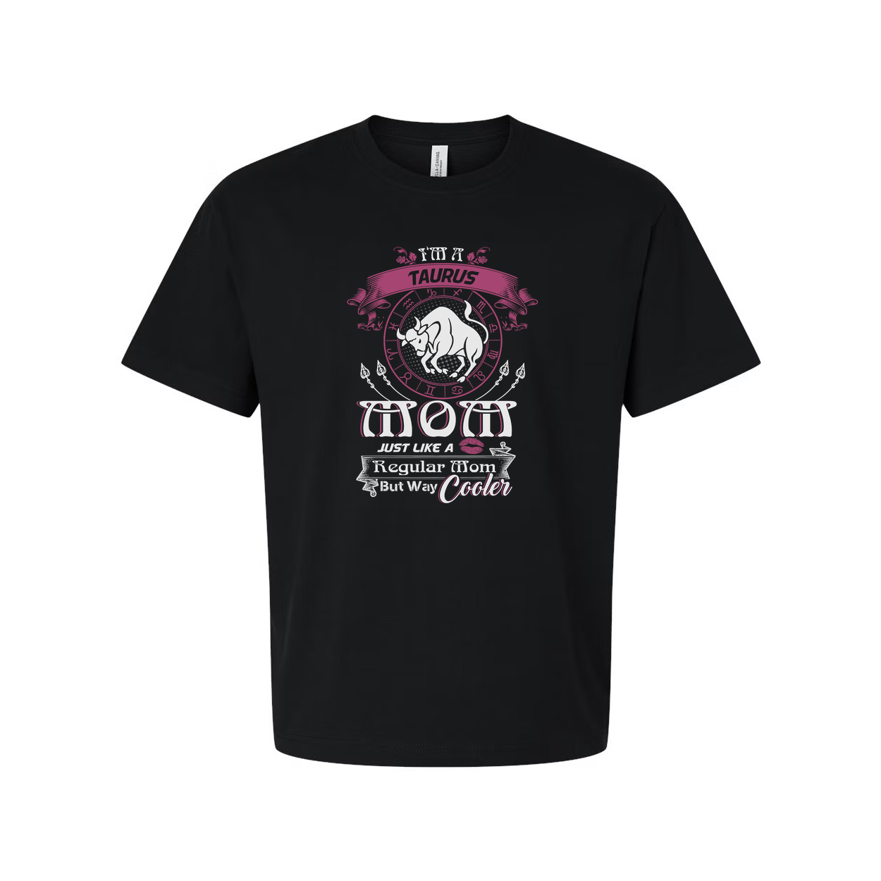 Unisex Taurus Zodiac Sign Graphic Tee With Moon Circle Design For All Seasons And Everyday Wear