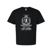 Libra Woman Zodiac Graphic Tee With I Am A Libra Woman And I Cannot Control My Heart