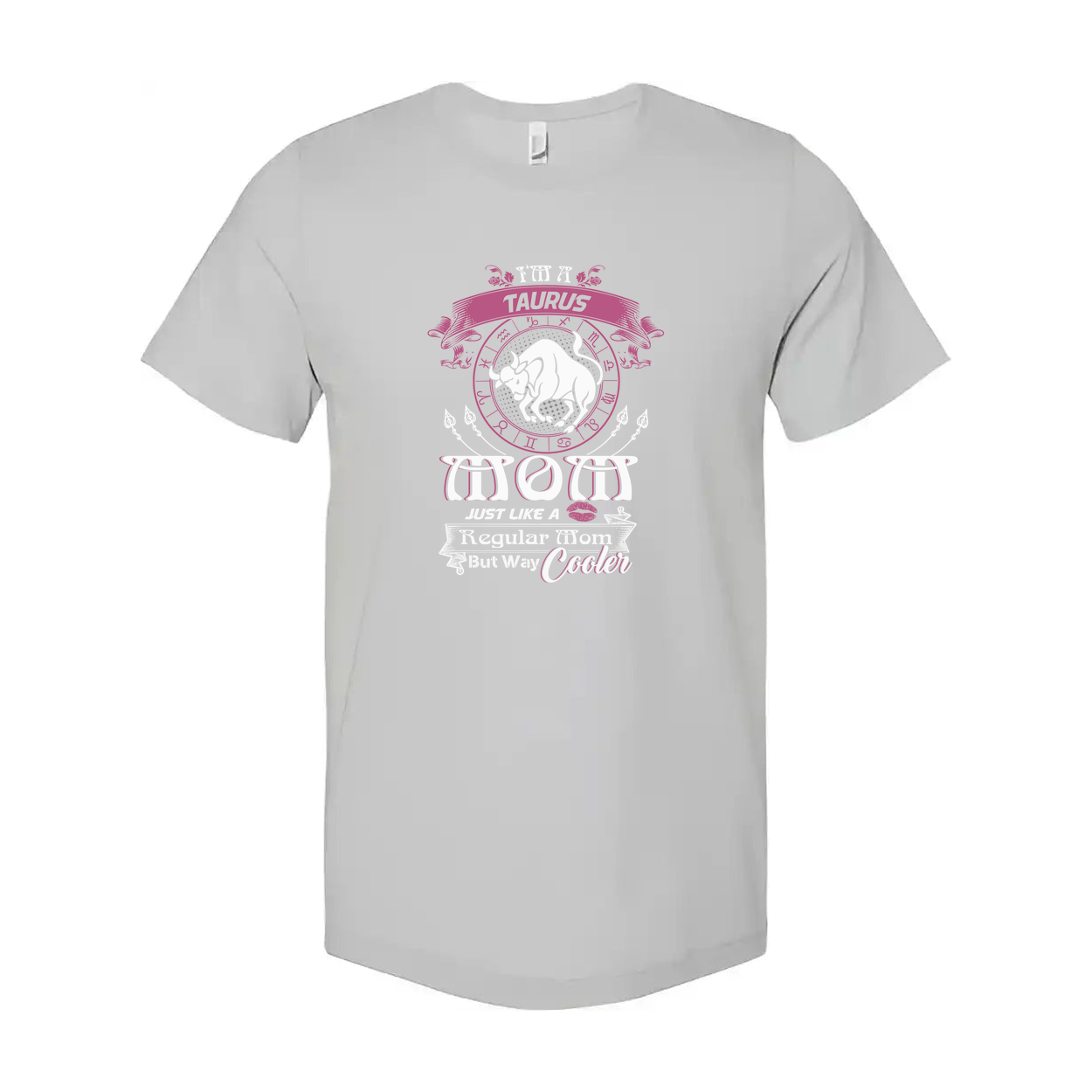 Unisex Taurus Zodiac Sign Graphic Tee With Moon Circle Design For All Seasons And Everyday Wear