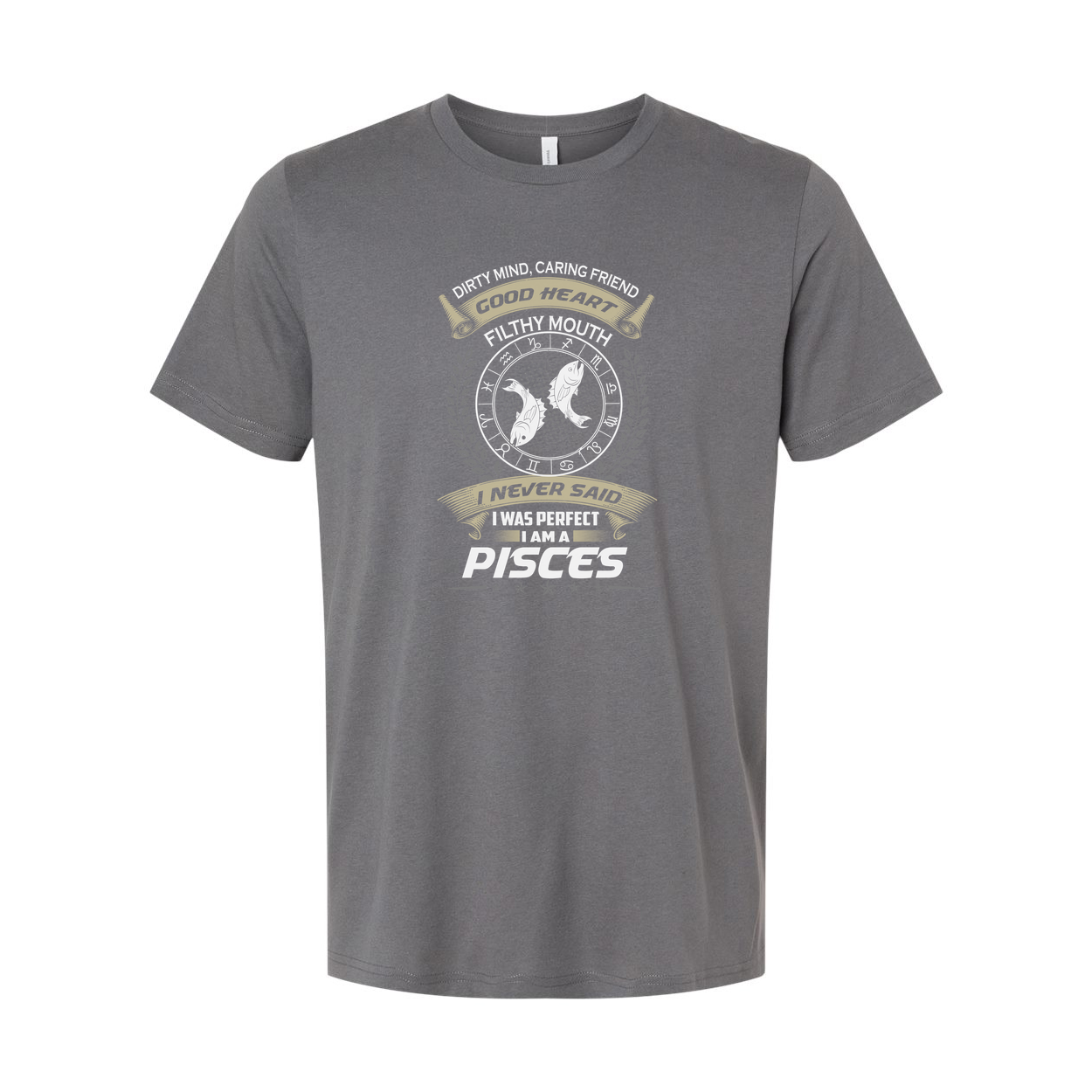 Pisces Zodiac Unisex Graphic Tee Featuring Emblem And Pisces Symbol For Astrology Fans