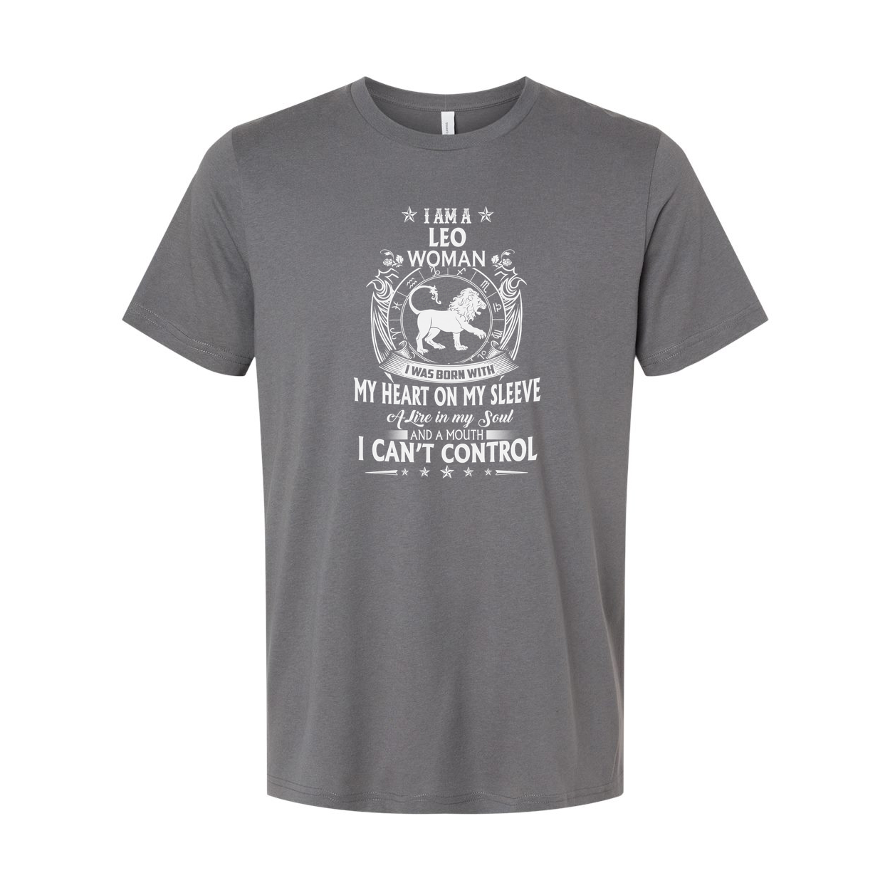 Leo Zodiac Woman Unisex T Shirt With Crest Emblem And I Am A Leo Woman Quote Graphic Design