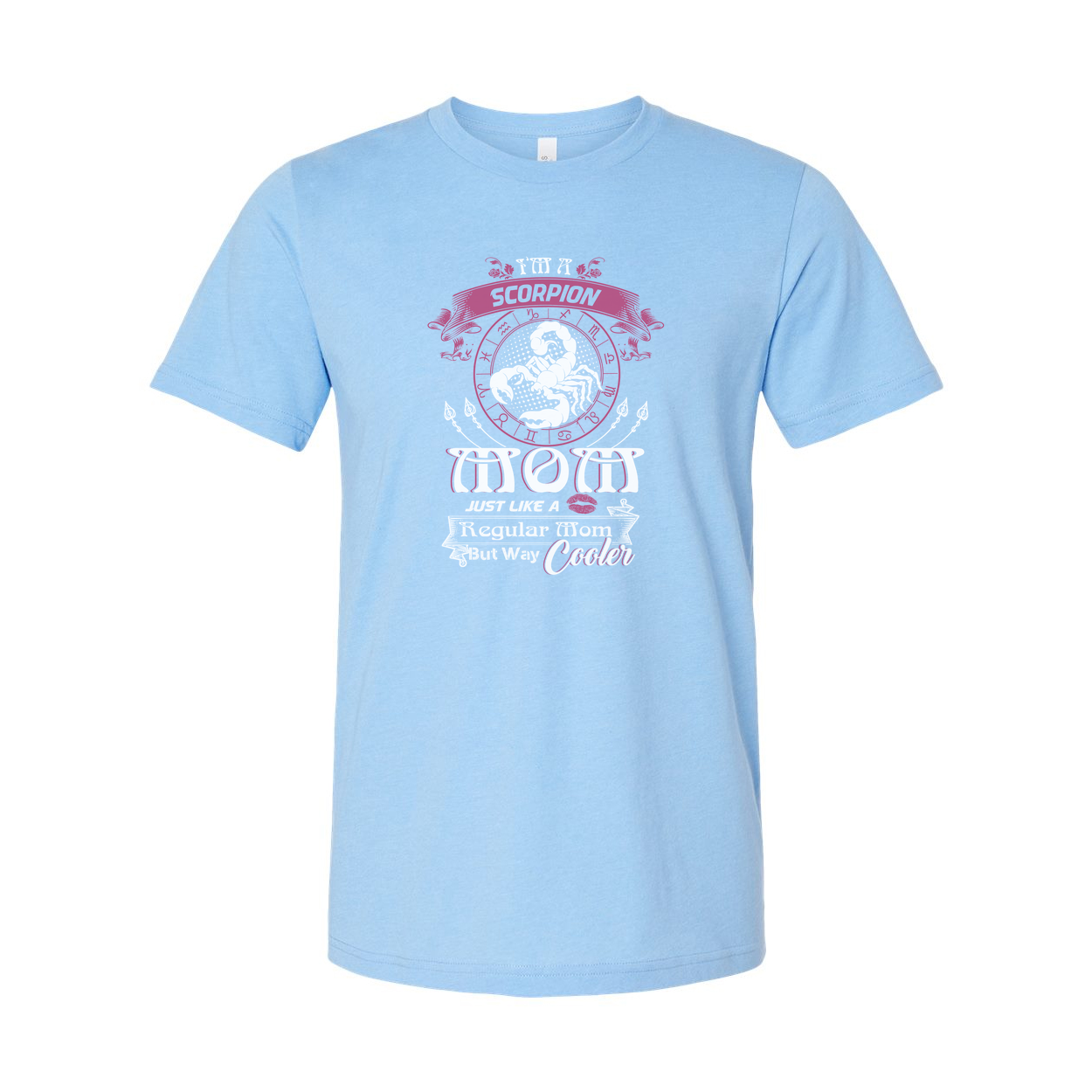Scorpion Moon Zodiac Graphic Unisex T Shirt With Pink Emblem And Way Cooler Mom Quote