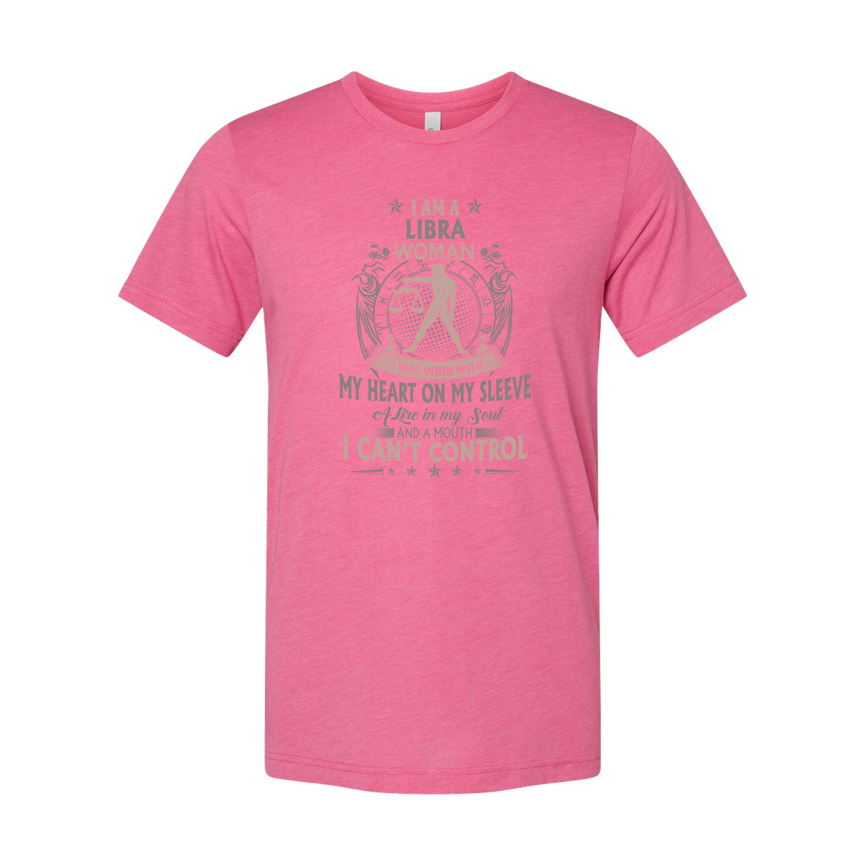 Libra Zodiac Unisex T Shirt With Intricate Graphic Emblem And Inspirational Quote Design For Women And Men