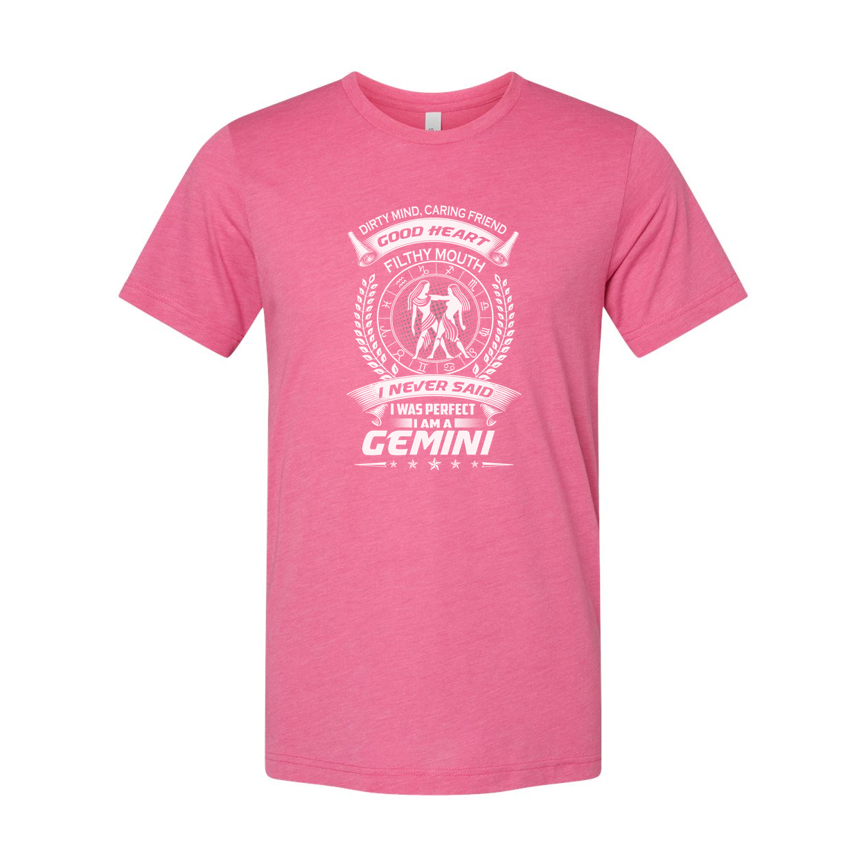 Gemini Zodiac Unisex Graphic Tee Featuring Emblem And Stylized Crest Artwork Design