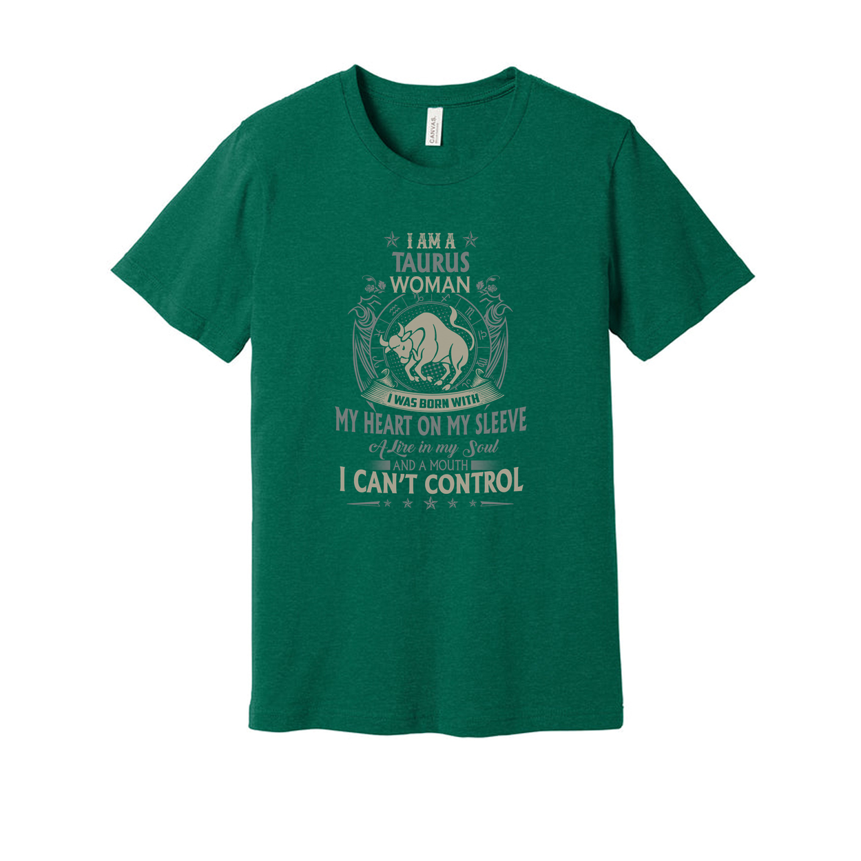Zodiac Taurus Woman Graphic T Shirt Unisex I Am A Taurus Woman I Was Born With My Heart On My Sleeve
