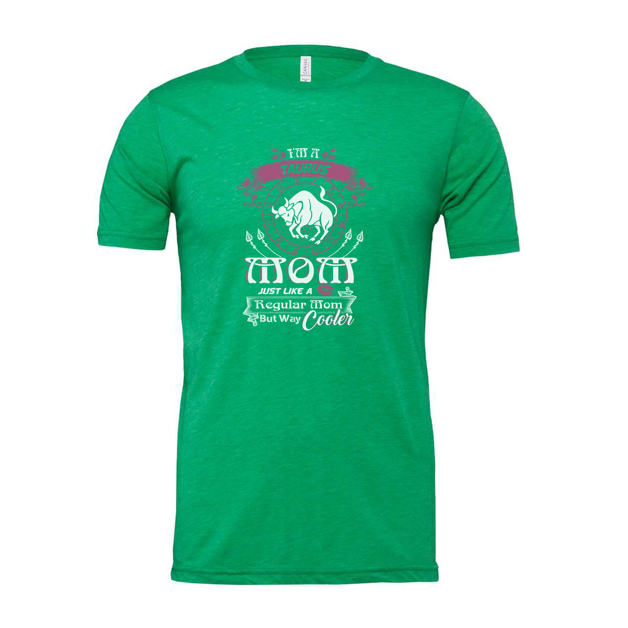 Unisex Taurus Zodiac Sign Graphic Tee With Moon Circle Design For All Seasons And Everyday Wear