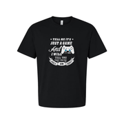 Unisex Gamer Graphic Tee With Controller Design And Humorous Gaming Quote For Men And Women
