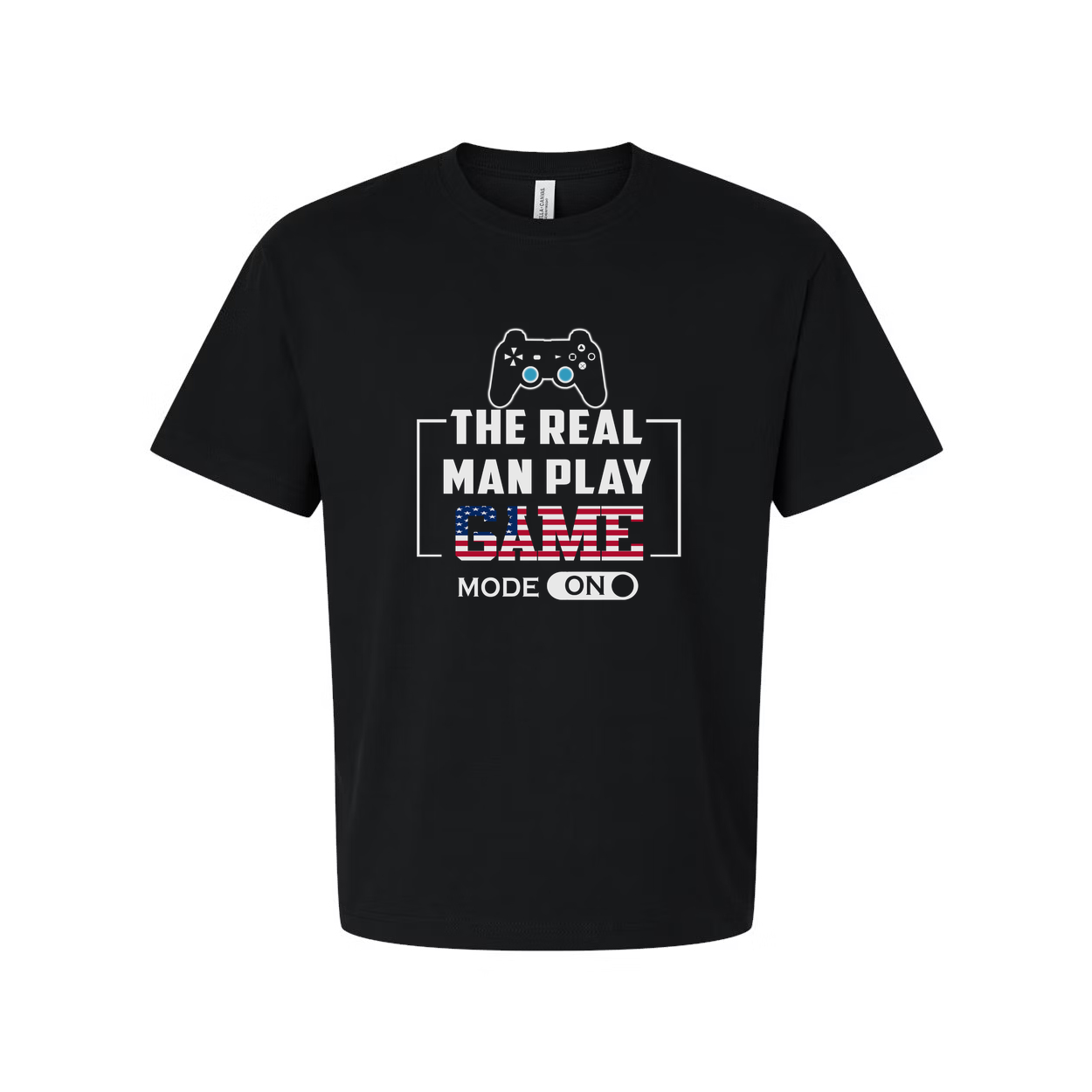 Unisex Gamer T Shirt With Controller Graphic And USA Flag Game Artwork Print For Fans