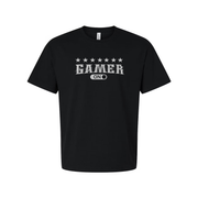 Unisex Gamer T Shirt With Subtle Gamer On Graphic And Star Emblem For Everyday Casual Wear