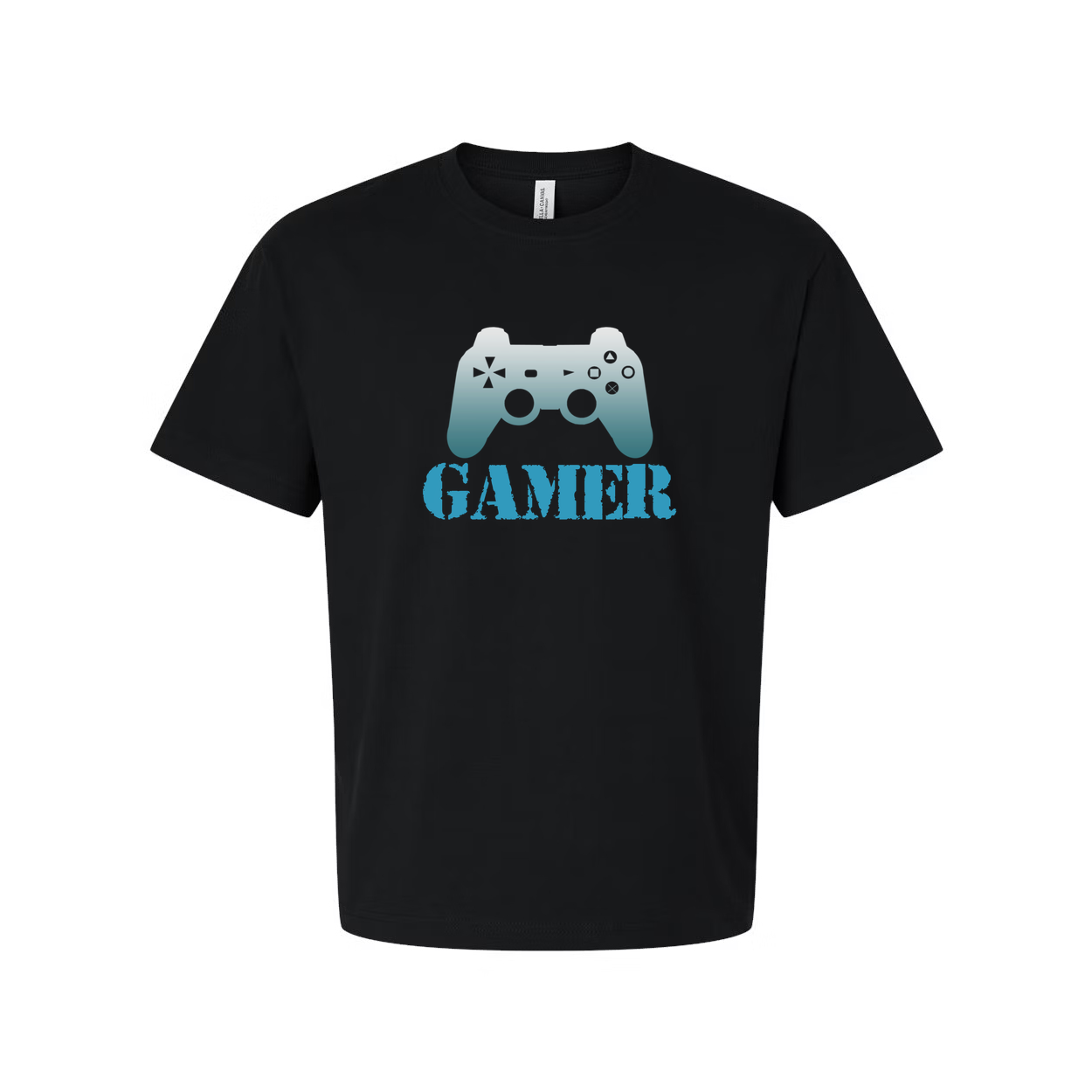 Gamer Graphic Tee With Controller Emblem For Men And Women Unisex Shirt Casual Gaming Apparel