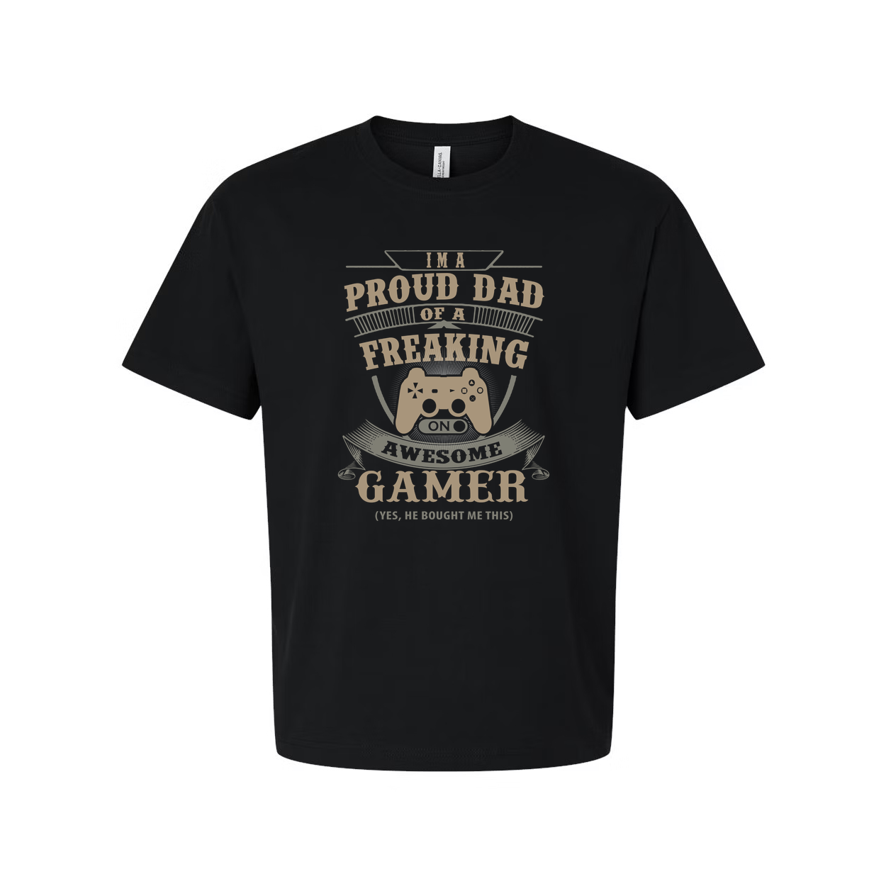 Proud Dad Of A Freaking Awesome Gamer Graphic Unisex T Shirt For Gamers And Proud Dads
