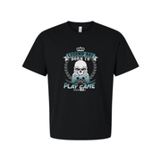 Unisex Gamer Graphic T Shirt With Legend Are Born To Play Game Laurel Wreath Emblem