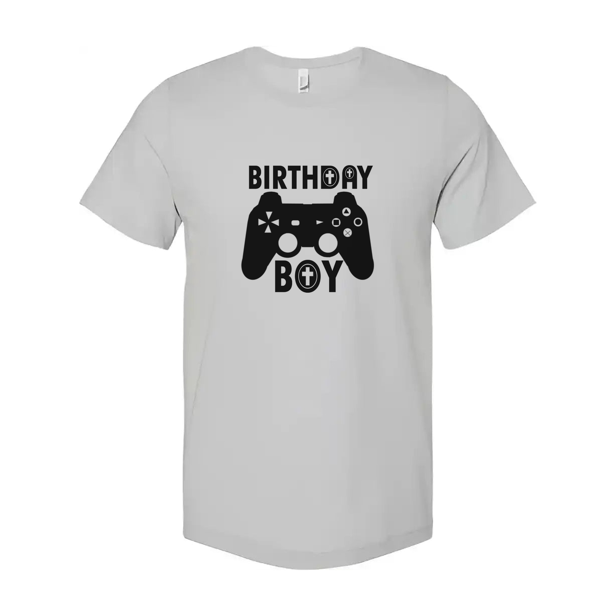 Birthday Boy Gamer Graphic Tee For Unisex Adults Video Game Themed Shirt With Bold Icons