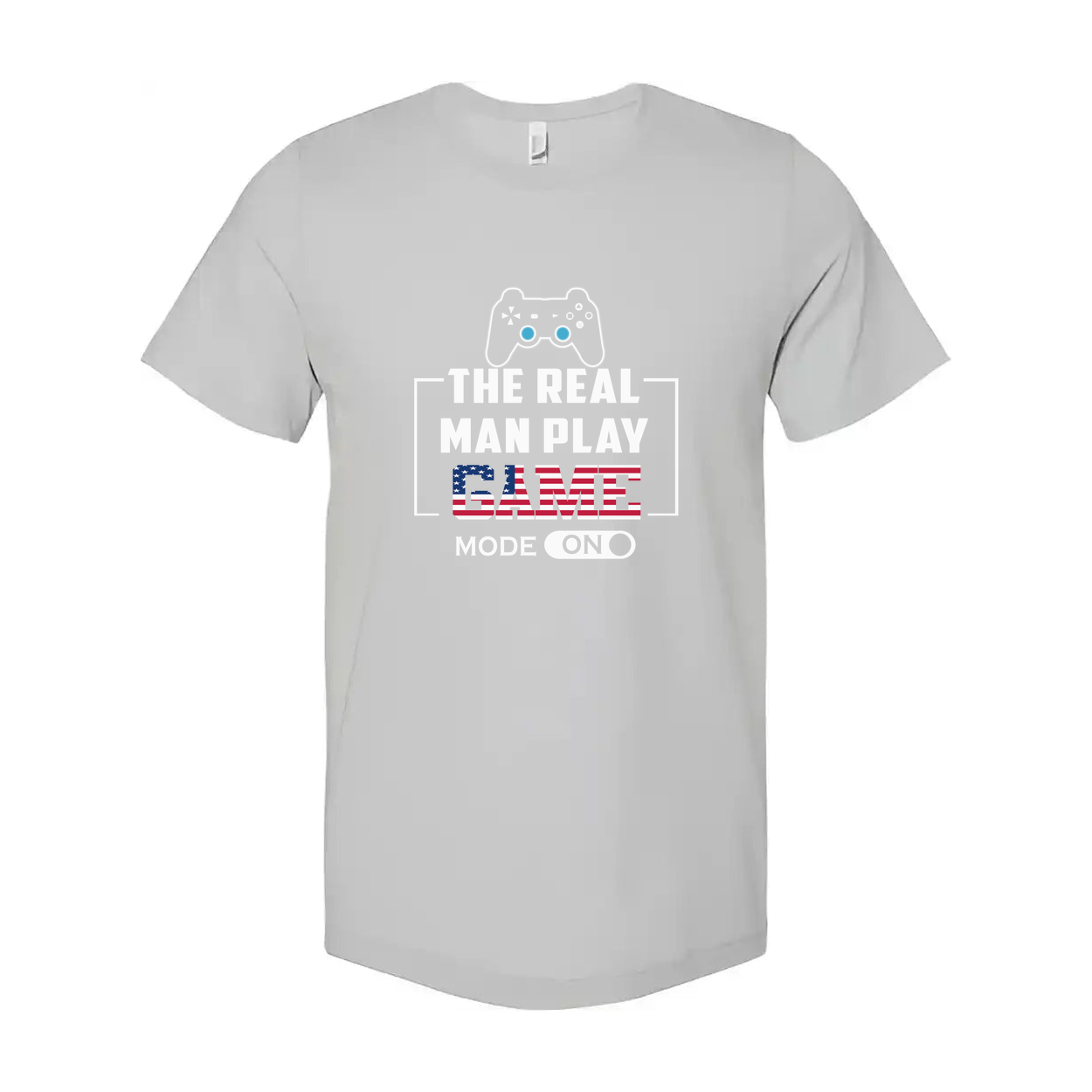 Unisex Gamer T Shirt With Controller Graphic And USA Flag Game Artwork Print For Fans
