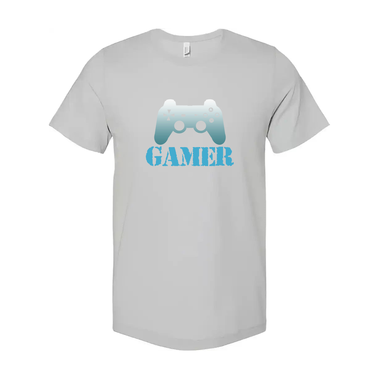 Gamer Graphic Tee With Controller Emblem For Men And Women Unisex Shirt Casual Gaming Apparel