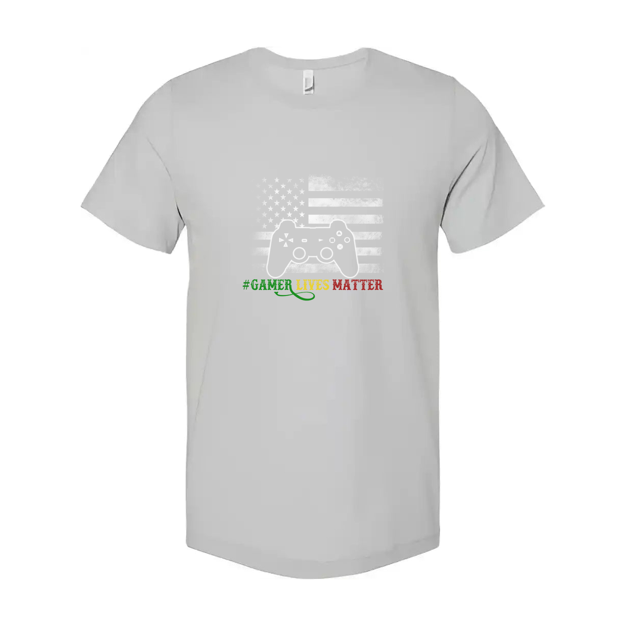 Gamer Lives Matter Graphic T Shirt With Controller Icon For Gamers Unisex Short Sleeve