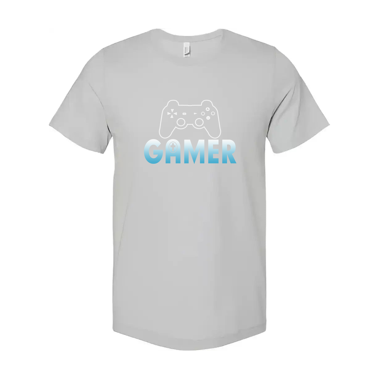Gamer Graphic Unisex Tee With Controller Outline