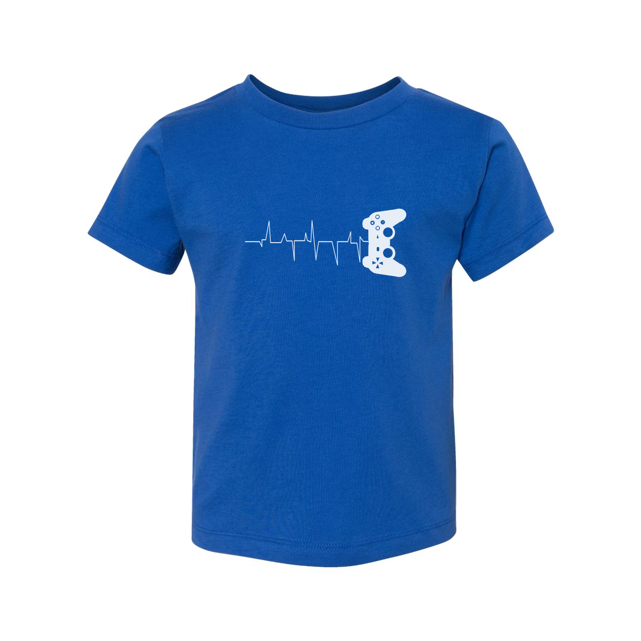 Unisex Gamer Heartbeat Line With Controller Graphic Tee For Casual Gamers And Esports Fans