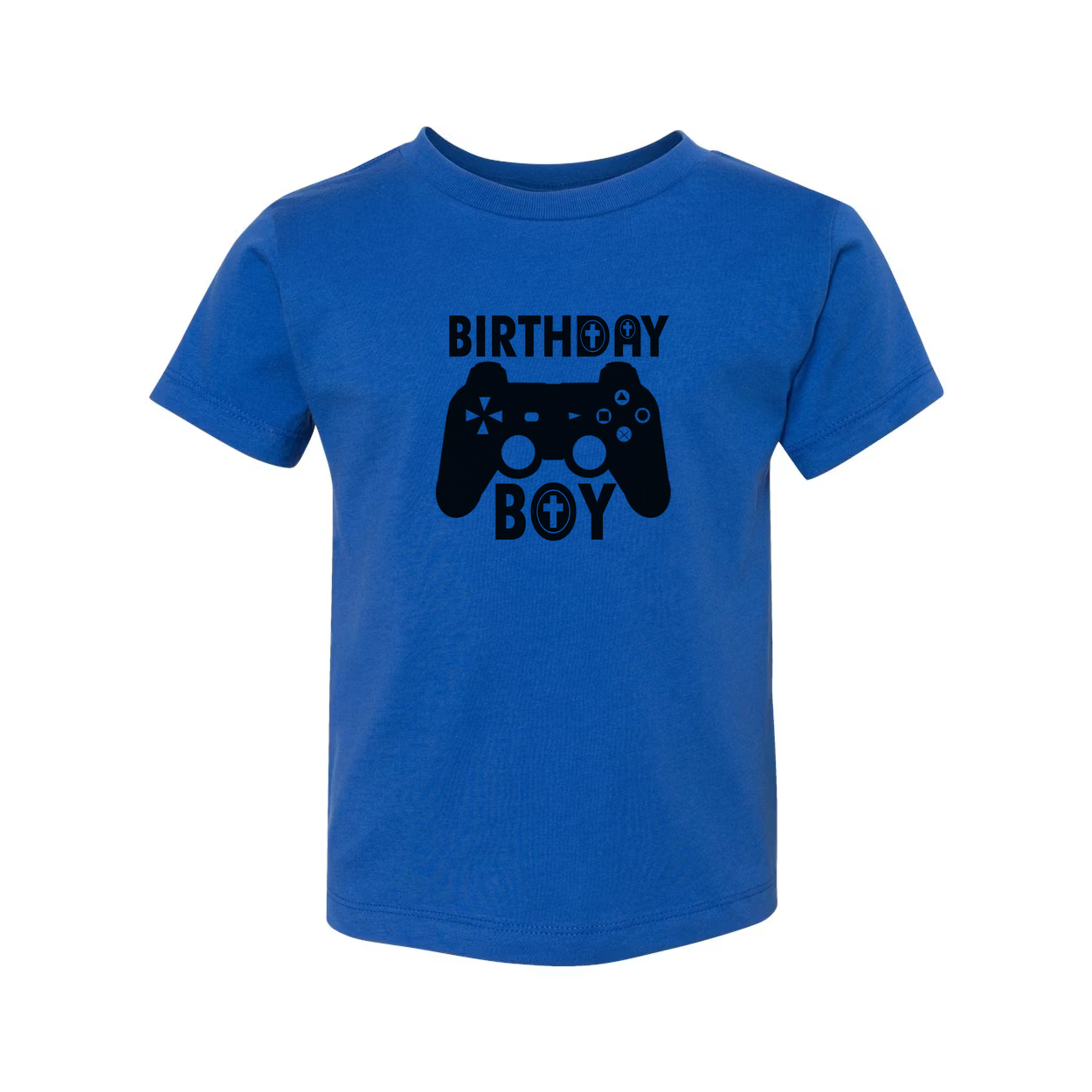 Birthday Boy Gamer Graphic Tee For Unisex Adults Video Game Themed Shirt With Bold Icons