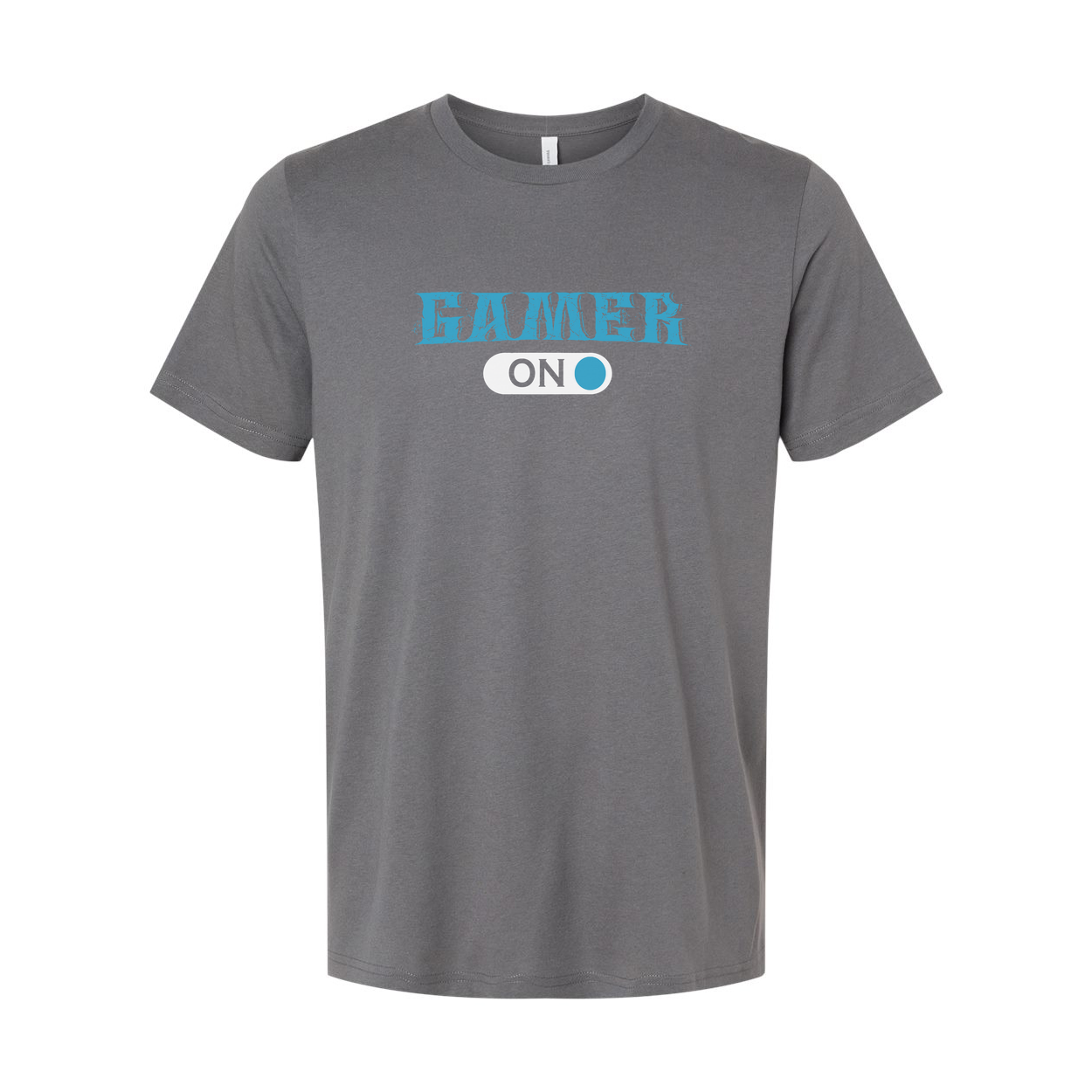 Gamer On Graphic T Shirt For Unisex Short Sleeve Tee With Distressed Logo And Comfortable Fit