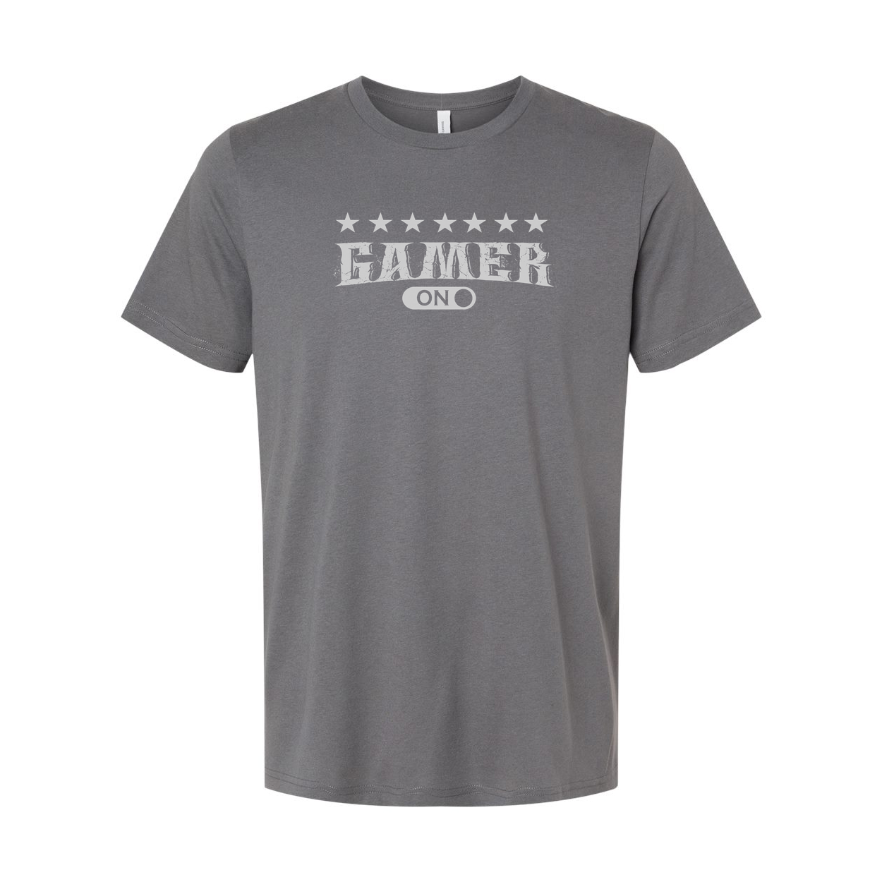 Unisex Gamer T Shirt With Subtle Gamer On Graphic And Star Emblem For Everyday Casual Wear