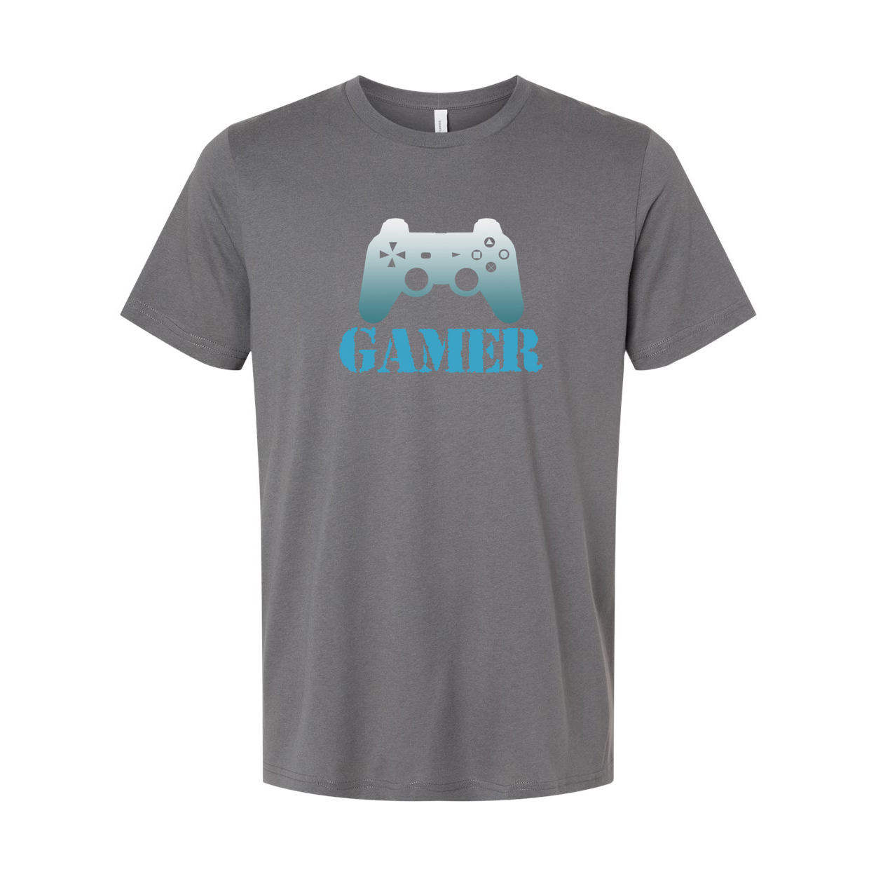 Gamer Graphic Tee With Controller Emblem For Men And Women Unisex Shirt Casual Gaming Apparel