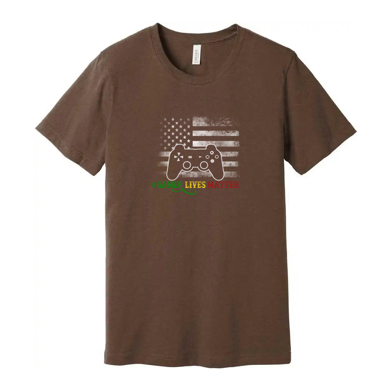 Gamer Lives Matter Graphic T Shirt With Controller Icon For Gamers Unisex Short Sleeve